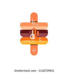 Abstract lines geometric infographic layoutAbstract lines geometric infographic layout, data visualization design, option step by step schedule, web box. Vector illustration isolated on white