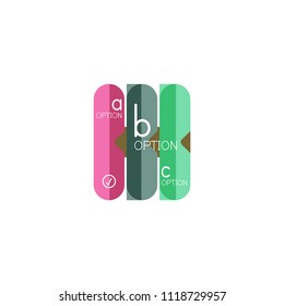 Abstract lines geometric infographic layoutAbstract lines geometric infographic layout, data visualization design, option step by step schedule, web box. Vector illustration isolated on white