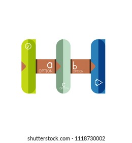 Abstract lines geometric infographic layoutAbstract lines geometric infographic layout, data visualization design, option step by step schedule, web box. Vector illustration isolated on white