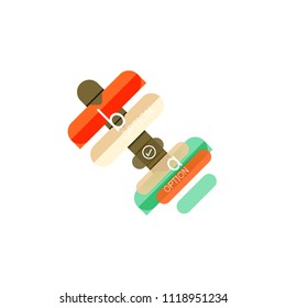 Abstract lines geometric infographic layoutAbstract lines geometric infographic layout, data visualization design, option step by step schedule, web box. Vector illustration isolated on white