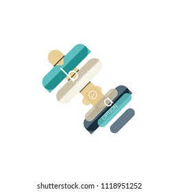 Abstract lines geometric infographic layoutAbstract lines geometric infographic layout, data visualization design, option step by step schedule, web box. Vector illustration isolated on white