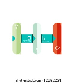 Abstract lines geometric infographic layoutAbstract lines geometric infographic layout, data visualization design, option step by step schedule, web box. Vector illustration isolated on white