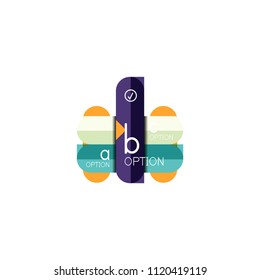 Abstract lines geometric infographic layoutAbstract lines geometric infographic layout, data visualization design, option step by step schedule, web box. Vector illustration isolated on white