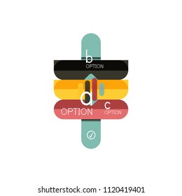 Abstract lines geometric infographic layoutAbstract lines geometric infographic layout, data visualization design, option step by step schedule, web box. Vector illustration isolated on white