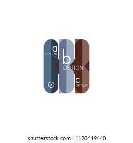 Abstract lines geometric infographic layoutAbstract lines geometric infographic layout, data visualization design, option step by step schedule, web box. Vector illustration isolated on white