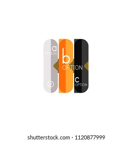 Abstract lines geometric infographic layoutAbstract lines geometric infographic layout, data visualization design, option step by step schedule, web box. Vector illustration isolated on white