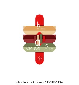 Abstract lines geometric infographic layoutAbstract lines geometric infographic layout, data visualization design, option step by step schedule, web box. Vector illustration isolated on white