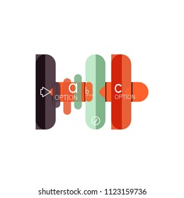Abstract lines geometric infographic layoutAbstract lines geometric infographic layout, data visualization design, option step by step schedule, web box. Vector illustration isolated on white