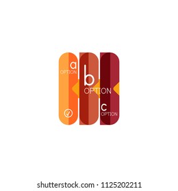 Abstract lines geometric infographic layoutAbstract lines geometric infographic layout, data visualization design, option step by step schedule, web box. Vector illustration isolated on white