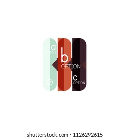 Abstract lines geometric infographic layoutAbstract lines geometric infographic layout, data visualization design, option step by step schedule, web box. Vector illustration isolated on white