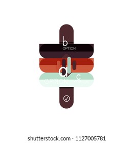 Abstract lines geometric infographic layoutAbstract lines geometric infographic layout, data visualization design, option step by step schedule, web box. Vector illustration isolated on white