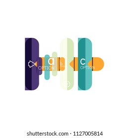 Líneas abstractas disposición de infografía geométricaLíneas abstractas diseño de infografía geométrica, diseño de visualización de datos, opción paso a paso, cuadro web. Ilustración del vector aislada en blanco