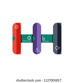 Abstract lines geometric infographic layoutAbstract lines geometric infographic layout, data visualization design, option step by step schedule, web box. Vector illustration isolated on white