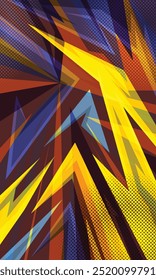 Abstract lines geometric shapes overlay background for sublimation jersey