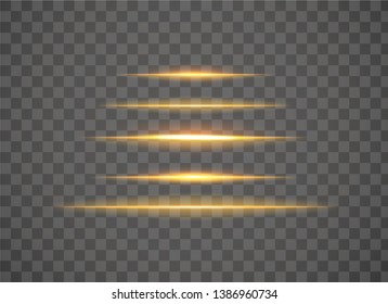 Abstract lines with glow light effect. Glow special light effect. Glowing lines on transparent background. Lines vector.