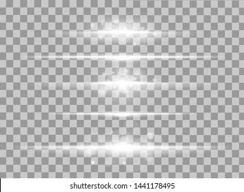 Abstract lines with glow light effect on transparent background. Special lens flash light effect. Color forces lights vector illustration. - Shutterstock ID 1441178495