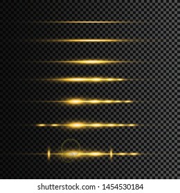 Abstract lines with glow light effect. Glow special light effect. Glowing lines on transparent background. Lines vector.