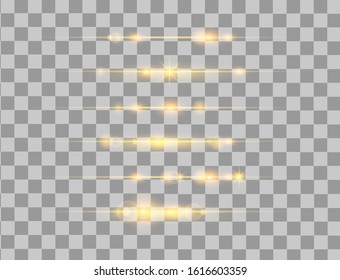 	
Abstract lines with glow light effect on transparent background. Special lens flash light effect. Color forces lights vector illustration