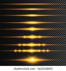 Abstract lines with glow light effect. Glow special light effect. Glowing lines on transparent background. Lines vector.