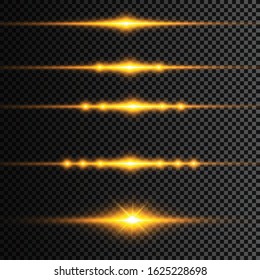 Abstract lines with glow light effect. Glow special light effect. Glowing lines on transparent background. Lines vector.