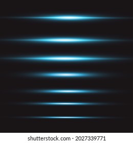 Líneas abstractas con efecto luminoso brillante. Efecto luminoso especial brillante. Líneas brillantes sobre fondo transparente.