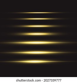 Líneas abstractas con efecto luminoso brillante. Efecto luminoso especial brillante. Líneas brillantes sobre fondo transparente.