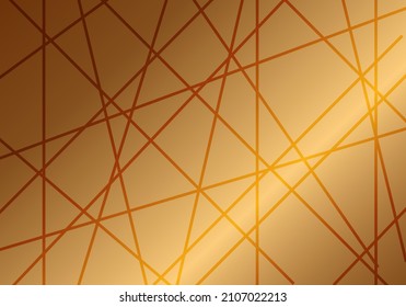 Abstract lines graphic gradient on orange background. Vector graphic illustrator.