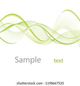 abstract lines in green tone