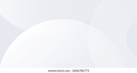Abstract lines grey background with dynamic circle lines background