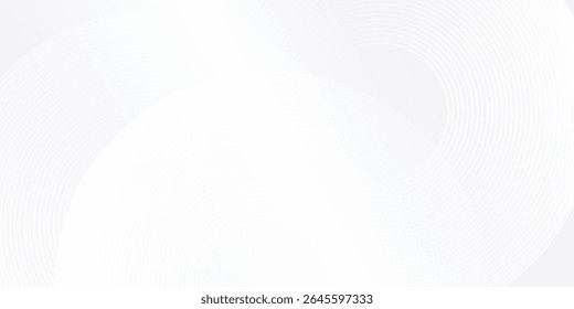 Fundo cinza linhas abstratas com linhas de círculo dinâmico moderno abstrato simples