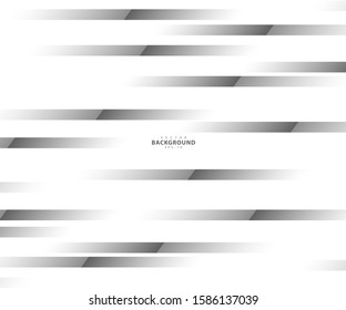 Abstract lines grey and white technology geometric design. Stripes white and gray gradient background. illustration - Vector, eps 10 