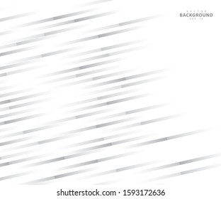 Abstract lines grey and white technology geometric design. Stripes white and gray gradient background. illustration - Vector, eps 10 