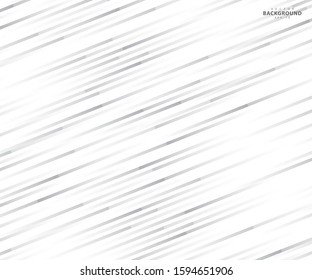 Abstract lines grey and white technology geometric design. Stripes white and gray gradient background. illustration - Vector, eps 10 