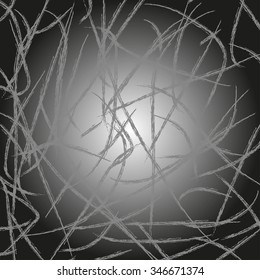 Abstract lines. Grunge vector background