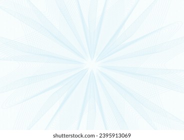 Abstract lines guilloche pattern blue vector background for digital certificate, diploma, official document, formal paper, artificial intelligence concept

