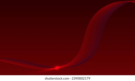 Abstract lines illuminate light color gradient on dark background. Vector graphic illustration.

