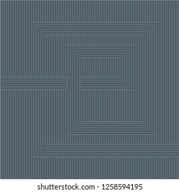 Abstract of lines illusion vector. Design e stripes light blue on turquoise background. Design print for illustrations, textile, wallpaper, banner, background, cover. Set