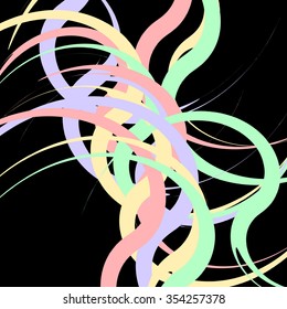 abstract lines intertwined with each other