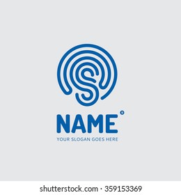 Abstract lines of the letter S, logo design vector template. Company, mobile app, symbol concept icon.