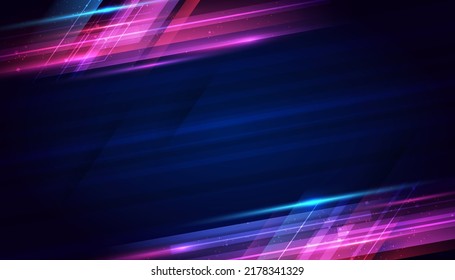 Abstract lines of light moving overlapping at high speed.Colourful dynamic motion. Technology movement pattern for banner or poster design background concept.