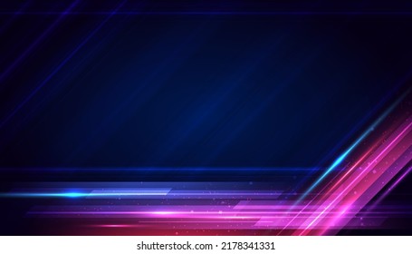 Abstract lines of light moving overlapping at high speed.Colourful dynamic motion. Technology movement pattern for banner or poster design background concept.