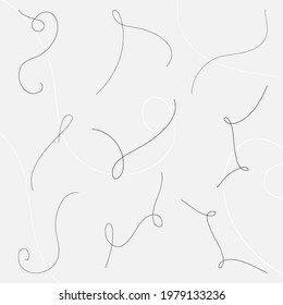 Abstract lines. Linear design elements