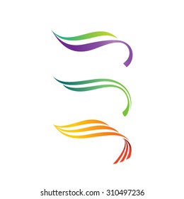 Abstract lines logo template