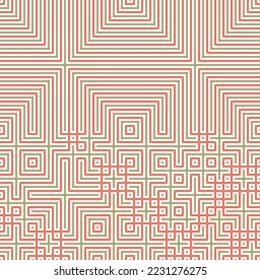 Líneas abstractas Maze arte generativo ilustración artística
