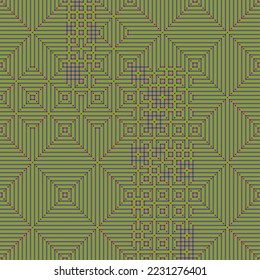 Abstract lines Maze generative art background art illustration