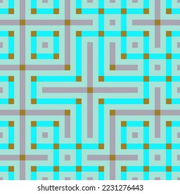 Líneas abstractas Maze arte generativo ilustración artística