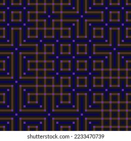 Líneas abstractas Maze arte generativo ilustración artística