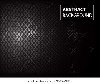 Abstract lines and metal mesh black Pattern background, Vector, illustration. Light  Technology background for computer graphic website internet and business. text box. label. card.