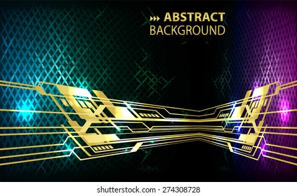Abstract lines and metal mesh blue purple Pattern background, Light Technology for computer graphic website internet business. text box. Brochure card. banner flyer magazine label card