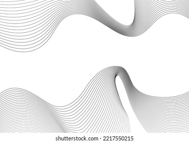 Abstract lines minimal flow template design of artwork style. Simply adjustment for cover background. Illustration